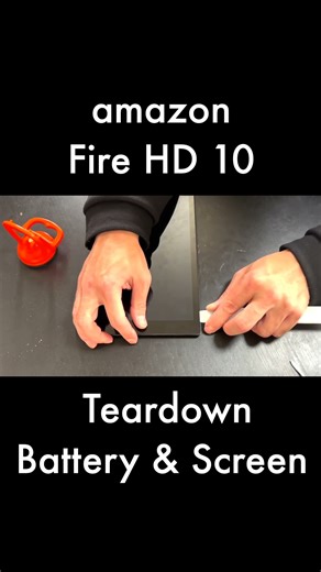 Amazon Fire HD 10 Teardown 🔧 Battery & LCD Removal #Shorts #tablet