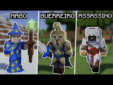TOP 3 MODS DE CLASSES DE RPG E MMO PARA O MINECRAFT