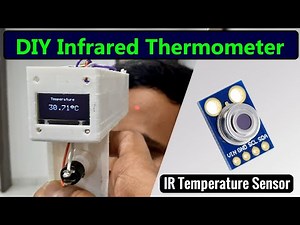 DIY Temperature Thermal Gun | MLX90614 Contactless Infrared Temperature Sensor with Arduino