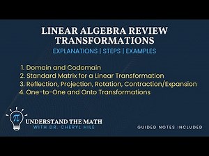 Linear Transformations - Linear Algebra Review Part 3 | Guided Notes