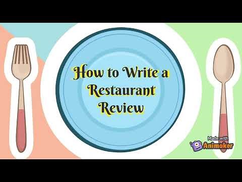 How to Write a Restaurant Review
