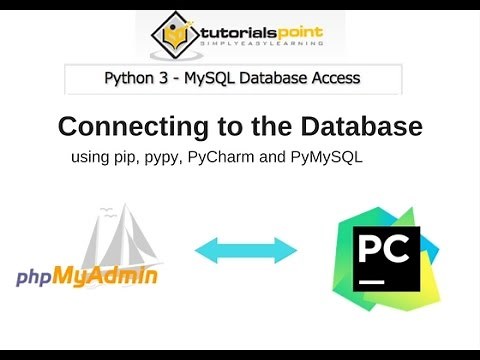 02 Python 3 MySQL Database Access - Connecting to Database