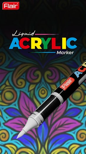 Flair India on Instagram: "Create without limits. ✍️ #CreateWithoutLimits #FlairCreative #LiquidAcrylic #AcrylicMarkers #FlairMarkers #ArtReels #CreativeCommunity #ArtOfTheDay #InstaArt #DailyCreativity"