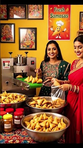 This Machine Makes 1000 Samosas Per Hour (Satisfying Food Production)
