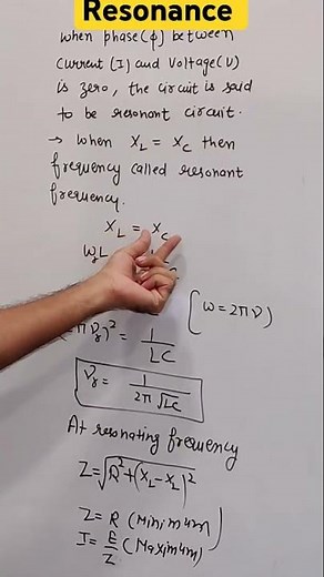 Resonance in LCR circuit | chapter 7 alternating current class 12