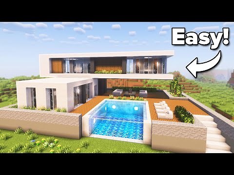 Minecraft: How to Build a LARGE Modern House | Tutorial🏠