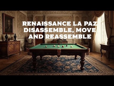 Renaissance La Paz Pool Table Disassemble and Reassemble (My GRAIL Table!)