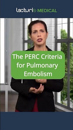 The PERC Criteria for Pulmonary Embolism 🩻 #usmle