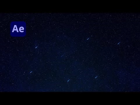リアルな星空と流れ星の作り方！！【After Effectsチュートリアル】