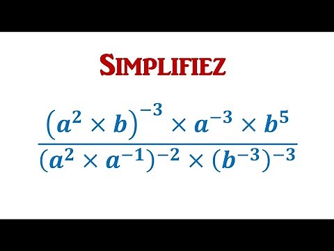 EXERCICE: simplifier des puissances ► LES PUISSANCES - 3ème année collège 3APIC