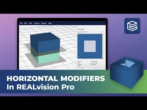 Horizontal modifiers for precise layer control in REALvision Pro