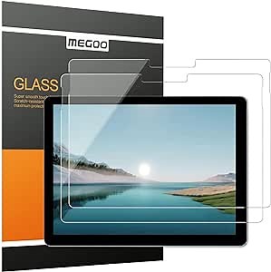 Megoo [2 Pack Glass Screen Protector for Surface Go 4 (10.5 Inch) 2023, 9H Hardness/Scratch Resistant/Easy Installation, Also for Microsoft Surface Go 3/2/1