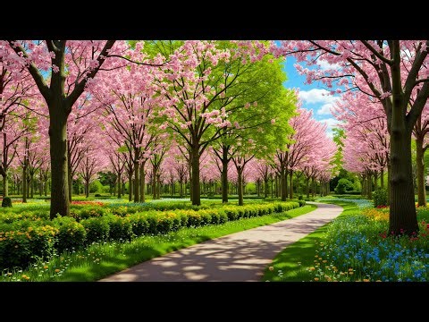 Beautiful Relaxing Music 🌸 Soothing Spring Melodies for Stress Relief, Healing & Clear Min