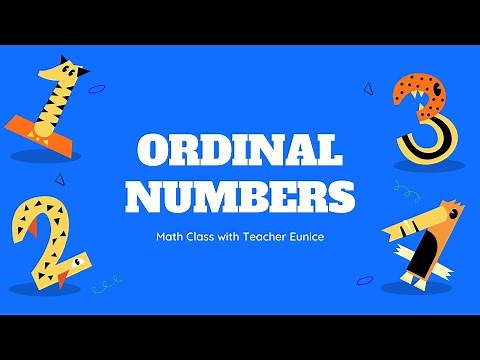 Math Grade 1-2: ORDINAL NUMBERS (Instructional Material / Tutorial / Practice Activities)