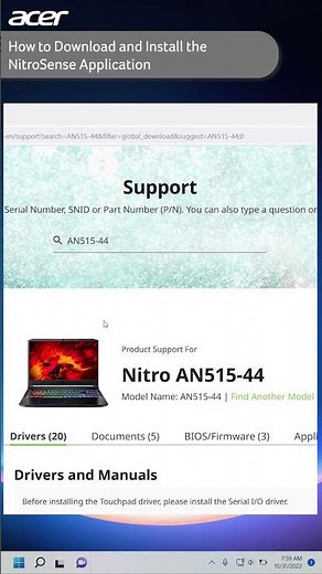How to Download and Install NitroSense #AcerSupport