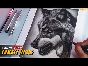 How To Draw Angry Wolf || Kishan Gupta Arts