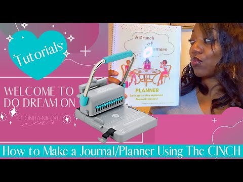 How to Bind a Journal Using The CINCH Machine DIY Planner or Journal