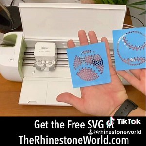 10K views · 64 reactions | 1 Minute Tutorial Making a Rhinestone Decal with the Cricut Explore Air vinyl cutter . Get the Free SVG download at TheRhinestoneWorld.com . . . . #therhinestoneworld #cricut #cricutmade #cricutexploreair2 #cricket #cricutmaker #cricutcrafts #cricutcreated #cricutlife #silhouettecameo #cameo3 #craft #craftymom #crafts #diy #diycrafts #michaels #hobbylobby #joannfabrics #rhinestones #floridacrafter | The Rhinestone World | Facebook