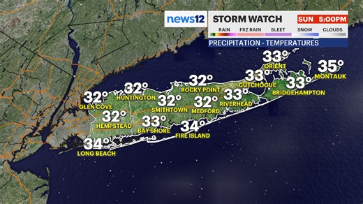 Cold weather Monday.. Snow goes to rain on Tuesday. As of now, coating to 1 inch before change , NW Nassau maybe 1 to 2. Full forecast on longisland.news12.com and I will see you live at 5am | News12 Long Island Meteorologist Rich Hoffman
