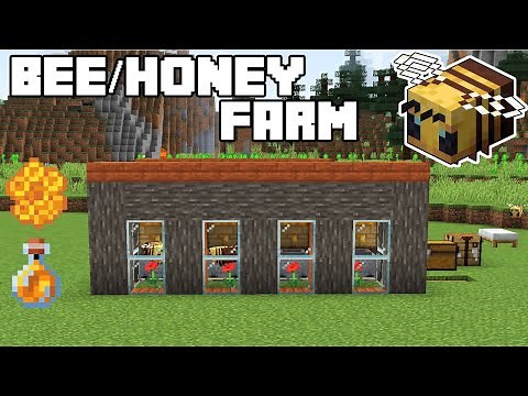 Bee/Honey Farm - Minecraft 1.15+ Tutorial (Java Edition)