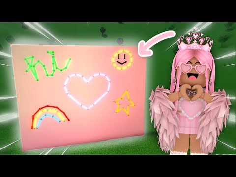 how to make NEON SIGNS in bloxburg 2 different ways | TUTORIAL TUESDAY