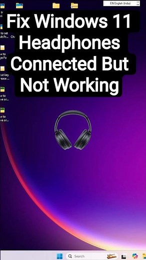 Fix Windows 11 Headphones Connected But Not Working ? | FIXED can’t Hear Sound from Headphone