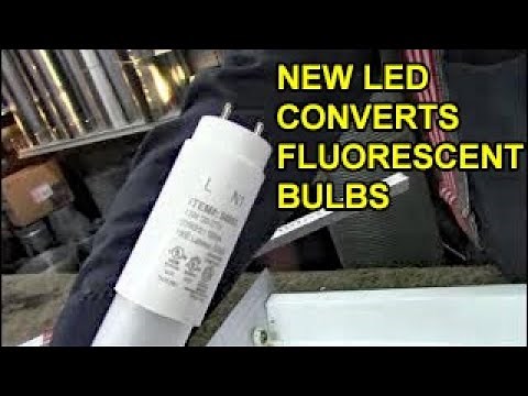 New LED Tubes Convert Fluorescent Bulb Fixture Without Ballast Rewiring