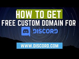 How to get a free domain for your discord server