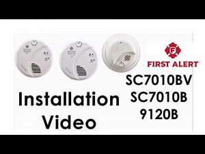 First Alert SC7010BV, SC7010B, & 9120B installation