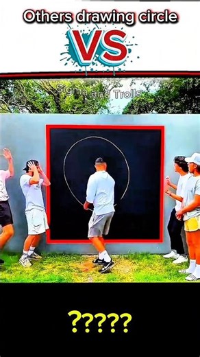 🎨 Perfect Circle Challenge Gone CRAZY 😳 | Viral Drawing Short