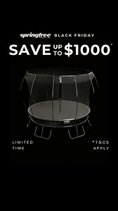 71K views | This Black Friday, save up to $1000 on the world’s safest trampoline — Consumer NZ Recommended 3 times. Give them the gift of safety, style and endless memories this Christmas. Free Lifetime Warranty included. Stock won’t last. | Springfree Trampoline NZ | Facebook