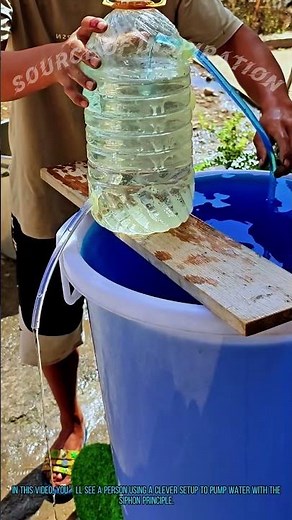 How to Pump Water Easily with Siphon Principle