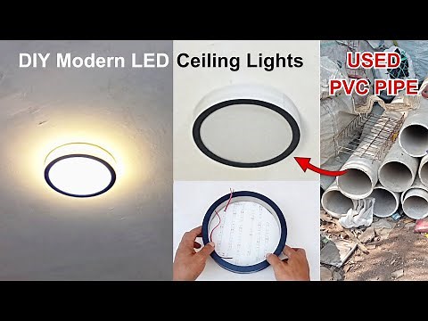 DIY How to Make a Modern Style LED Ceiling Lights