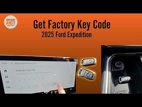 2025 Ford Expedition: Get Factory Keypad Code and set your own keypad code