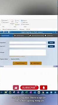 Digitally Sign Bulk PDF At Once - Free Tool [ Apply DSC to Multiple Pdf at Once]