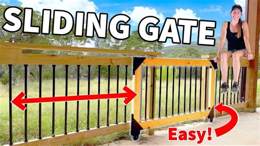 Fix Your Sagging Gate with This DIY Sliding Gate