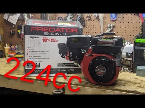 Full unboxing and review of the Predator 224cc engine #automobile #smallengine #harborfreight
