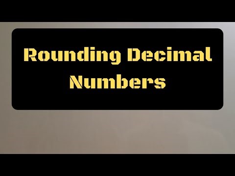 Rounding Decimal Numbers