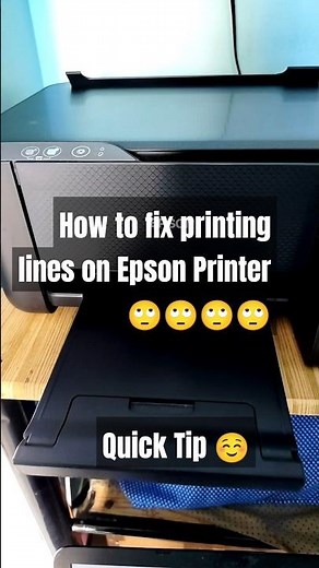 How to Fix Printing Lines on Images | Epson Printer Quick Fix #epsonprinter #printingtips