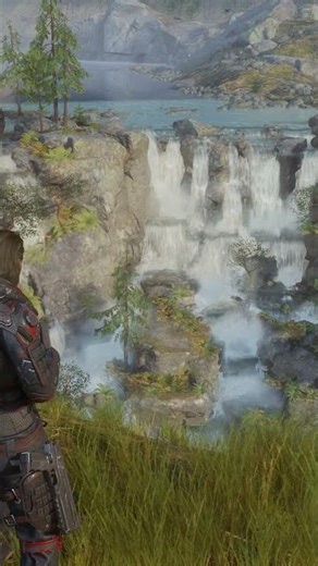 Beautiful Valley from the Outriders prologue. Gorgeous video game! #outriders #shorts #scenicviews