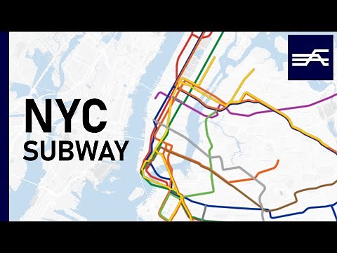 Evolution of the New York City Subway 1868-2020 (geographic map)
