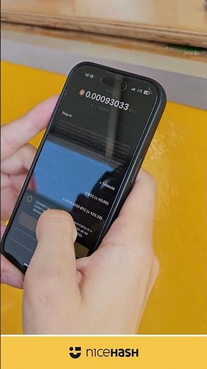 Pay with Bitcoin in seconds with the NiceHash Mobile App!