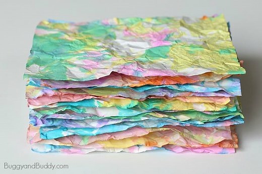 Crumpled Paper Art for Kids Inspired by Ish