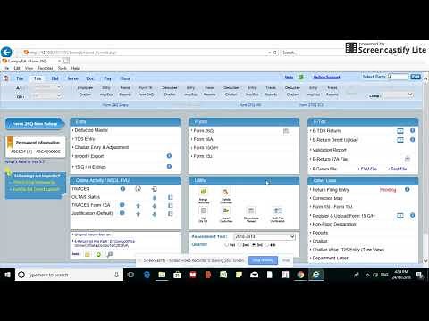 HOW TO FILE TDS RETURN USING COMPUOFFICE SOFTWARE