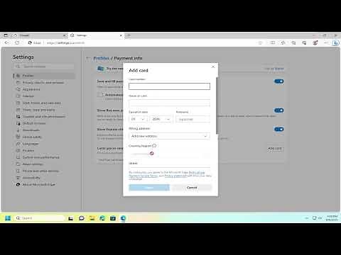 How to Add Credit Card Details to Microsoft Edge [Guide]