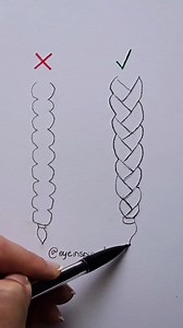 165K views · 2.2K reactions | How to draw a braid ✏️ Easy step by step for beginners! #art #artwork #artist #draw #drawing #sketch #sketchbook #illustration #satisfying #howto #style #fashion | Eyeinspired | Facebook