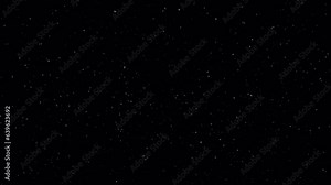 PNG Alpha.Looping Snow blizzard.Snow is falling down.Animation of snowfall in black background for Alpha Matte.Winter snow storm.Snowflakes Merry Christmas celebration card template.