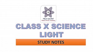 Class 10 Science Chapter 10 Light- Reflection and Refraction Study Notes - Gurukul of Excellence