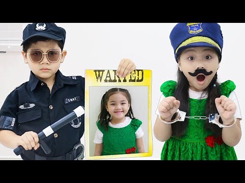 Annie & Sammy Funny Police Cop Jail Story for Kids | Good VS Bad Behavior