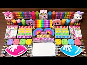 Slime Mixing Random Items | Satisfying Glossy Rainbow ASMR Mix